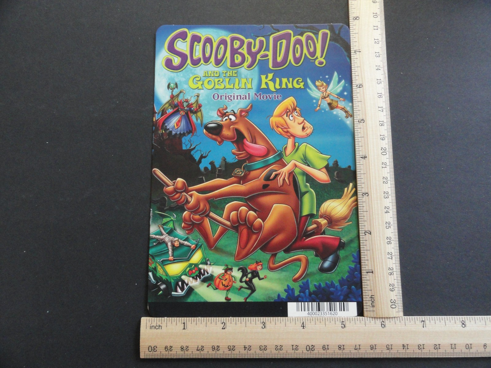 SCOOBY-DOO! AND THE GOBLIN KING BLOCKBUSTER VIDEO BACKER CARD