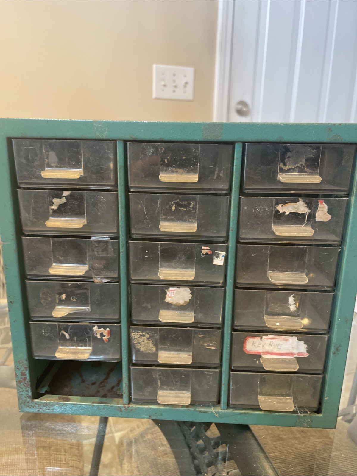 Vintage Eveready Minature Lamps Metal Cabinet Hardware Store Display