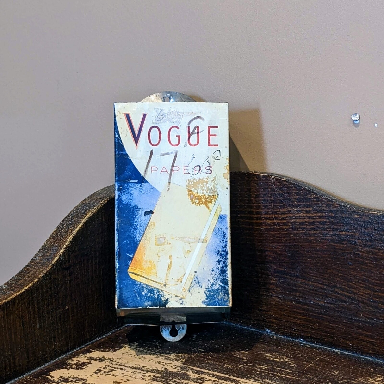 Vintage Vogue Metal Cigarette Papers Display