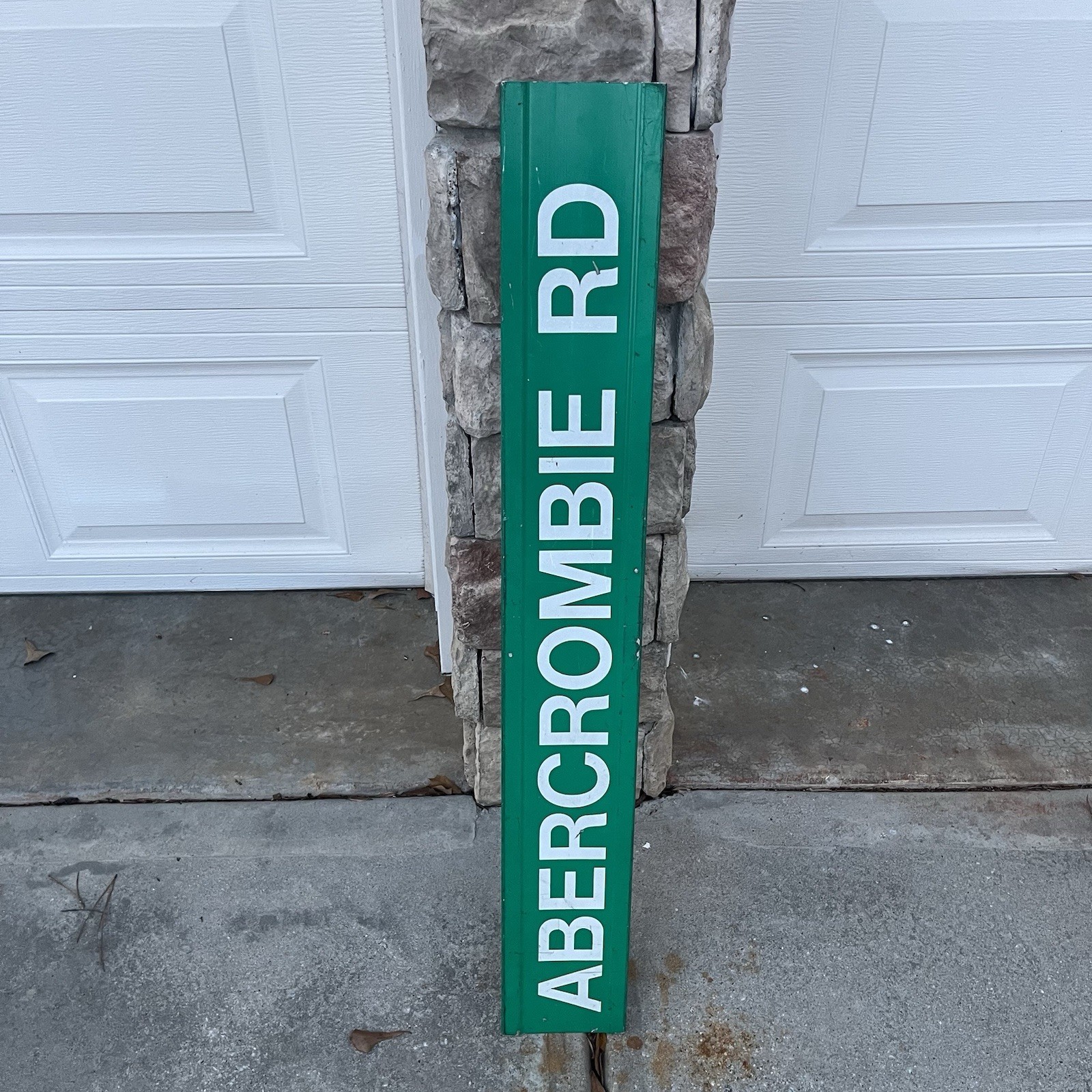 Abercrombie & Fitch Street Sign Drive Dr Store Display ? Green Aluminum A&F