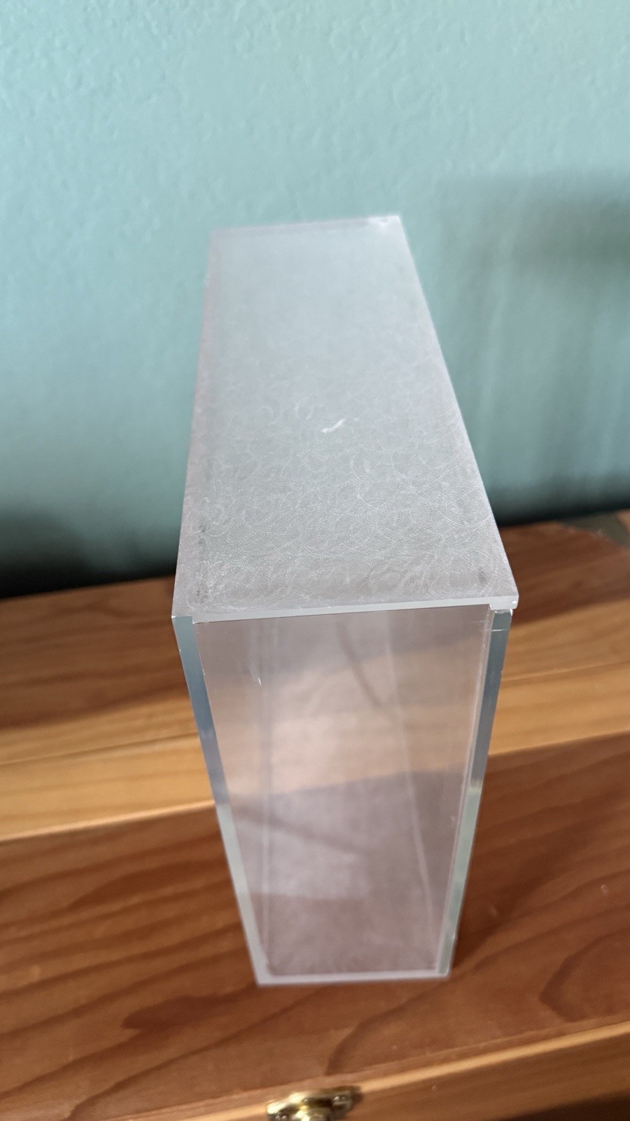 Calvin Klein Clear Acrylic Display Box Store Fixture Tray 9.75” x 9.75” x 3.3”