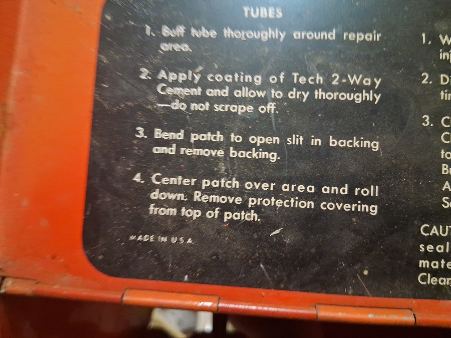 Vtg Tech – 2 – Way Tire Tube Repair Countertop Store Display Cabinet Dispenser