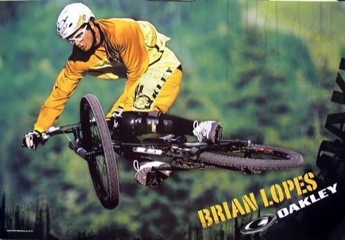 OAKLEY 2006 Brian Lopes BMX bike HUGE promotional poster Flawless NEW old stock