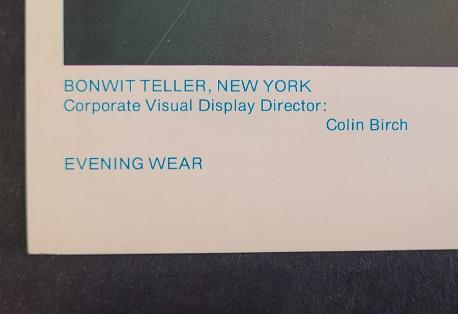 1970s BONWIT TELLER, NY WINDOW DISPLAY PHOTO PRINT ELEGANCE IN ALL-WHITE