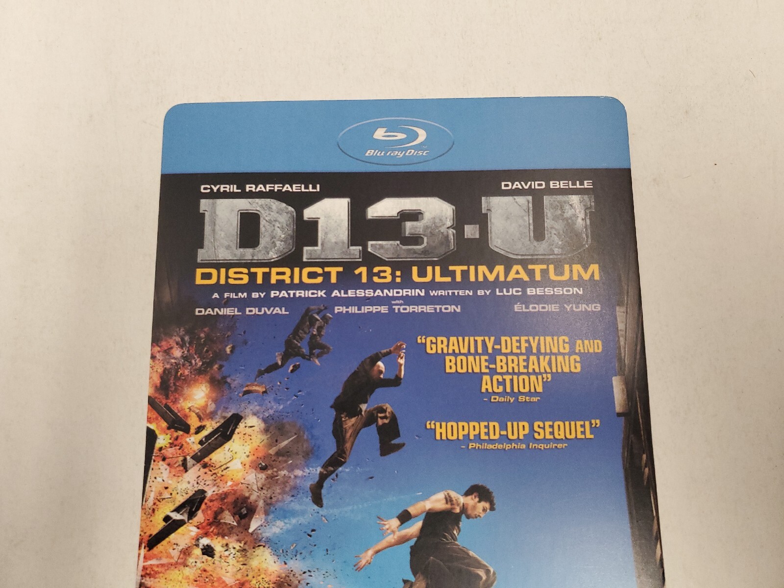 D13-U District 13 Ultimatum BLOCKBUSTER BLU-RAY BACKER CARD ONLY 5.5″X8″