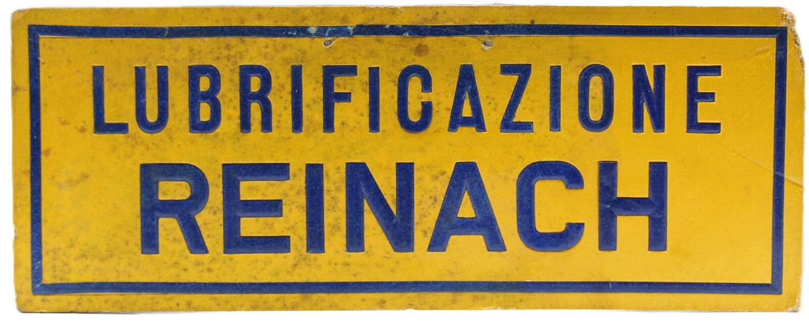 advertising table lubrication sign reinach oil car motorcycle era spare parts