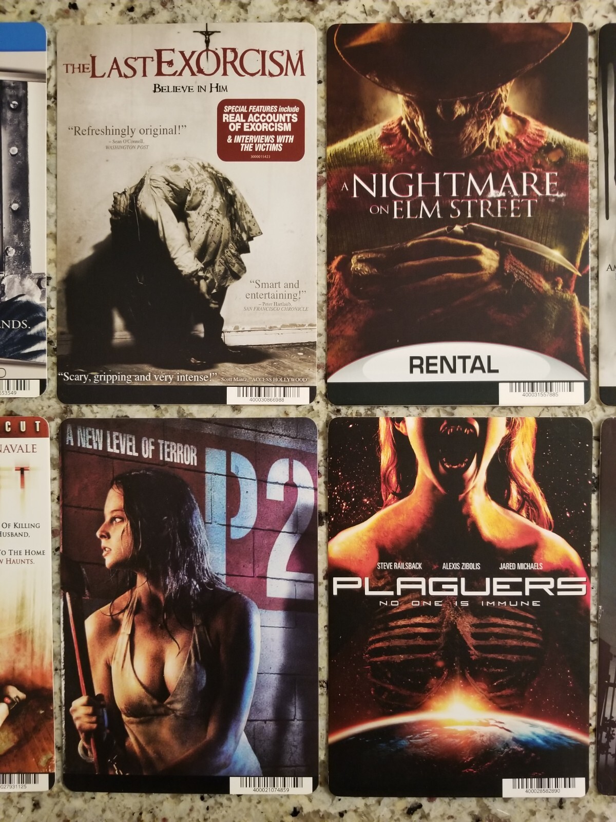 HORROR MOVIE Mini-Poster/Rental CARDS SAW V Last EXORCISM Nightmare on Elm St P2