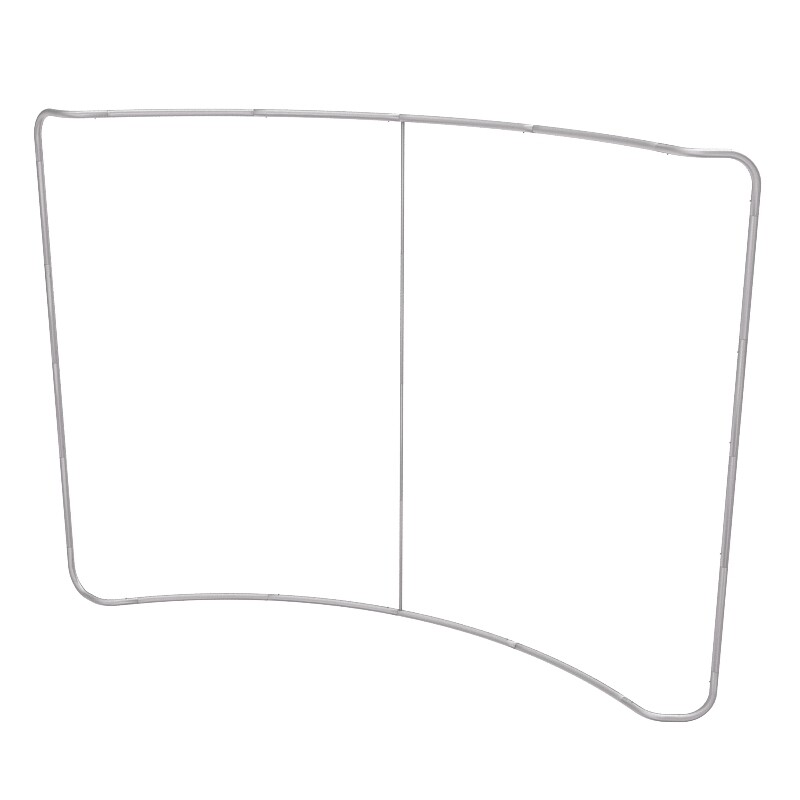 10ft Backdrop Stand Curved Tension Fabric Display Background + Custom Graphic
