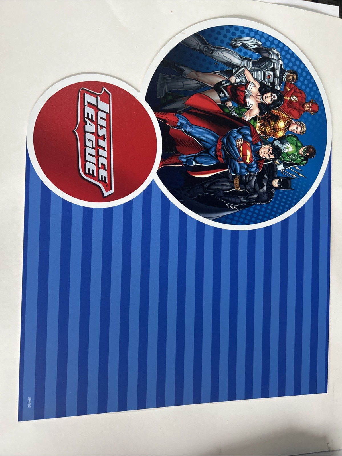 Party City In-Store Justice League Sign 23″ x 18.5″ x 2mm Display W Hanger DWBO