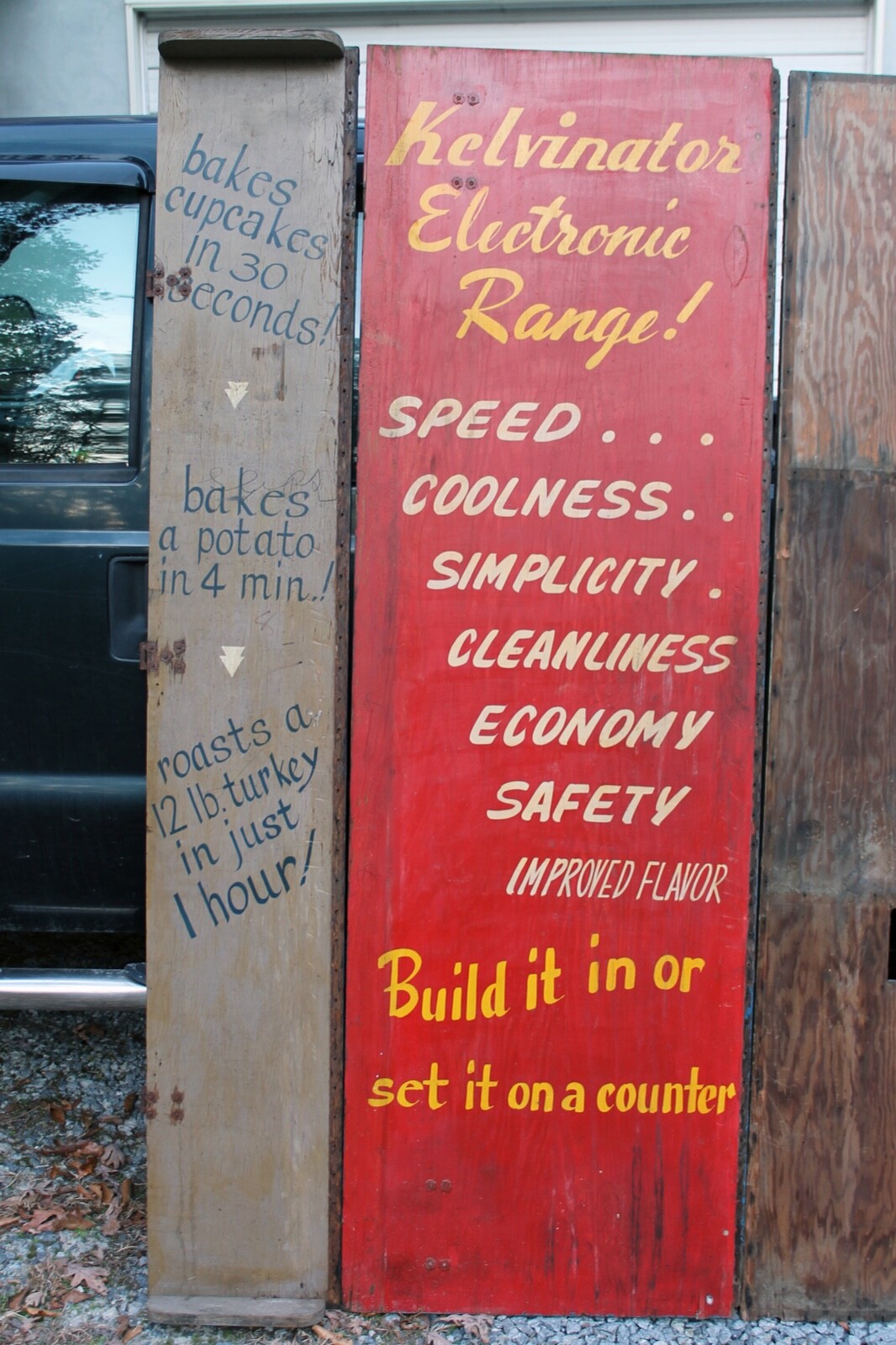 1930s Vintage Kelvinator Display Crate Signs – Set of 5