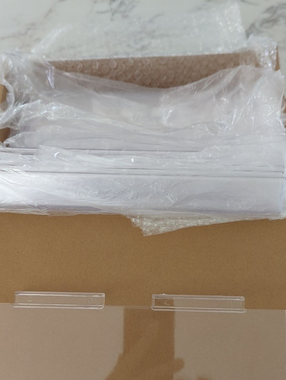 Fumete 10 Pack Clear Acrylic Slatwall Store Boutique