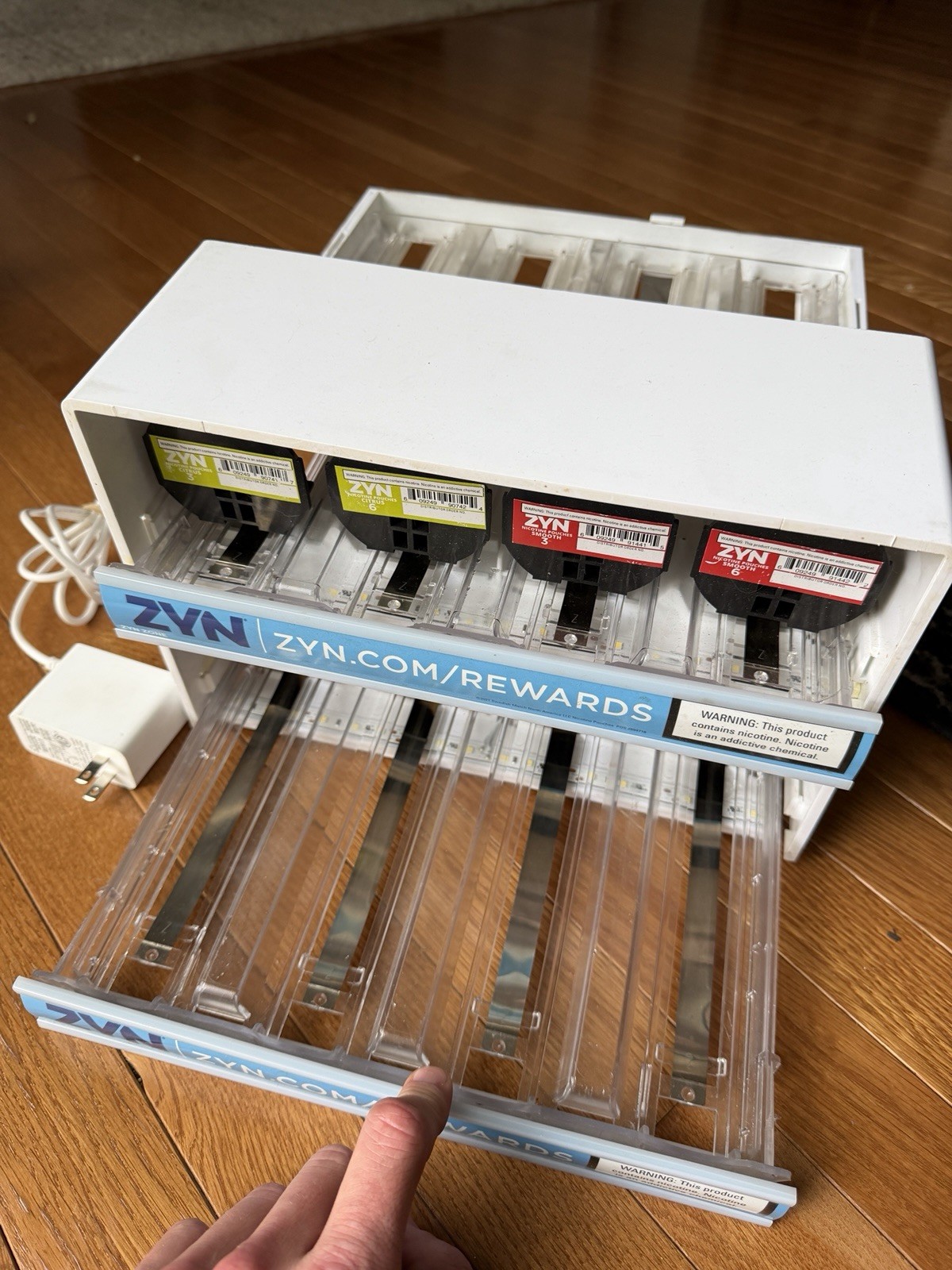 Light Up Zyn Merchandiser Display Rack