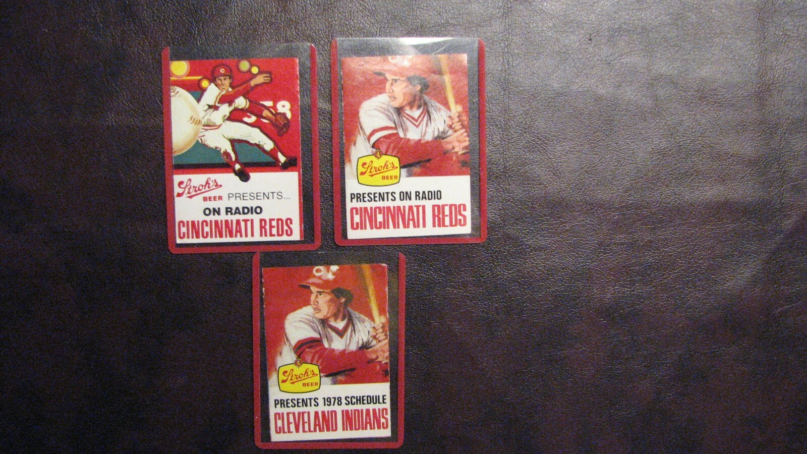 Vintage Baseball Schedules for Cleveland and Cincinnati All 3 For 1 Price