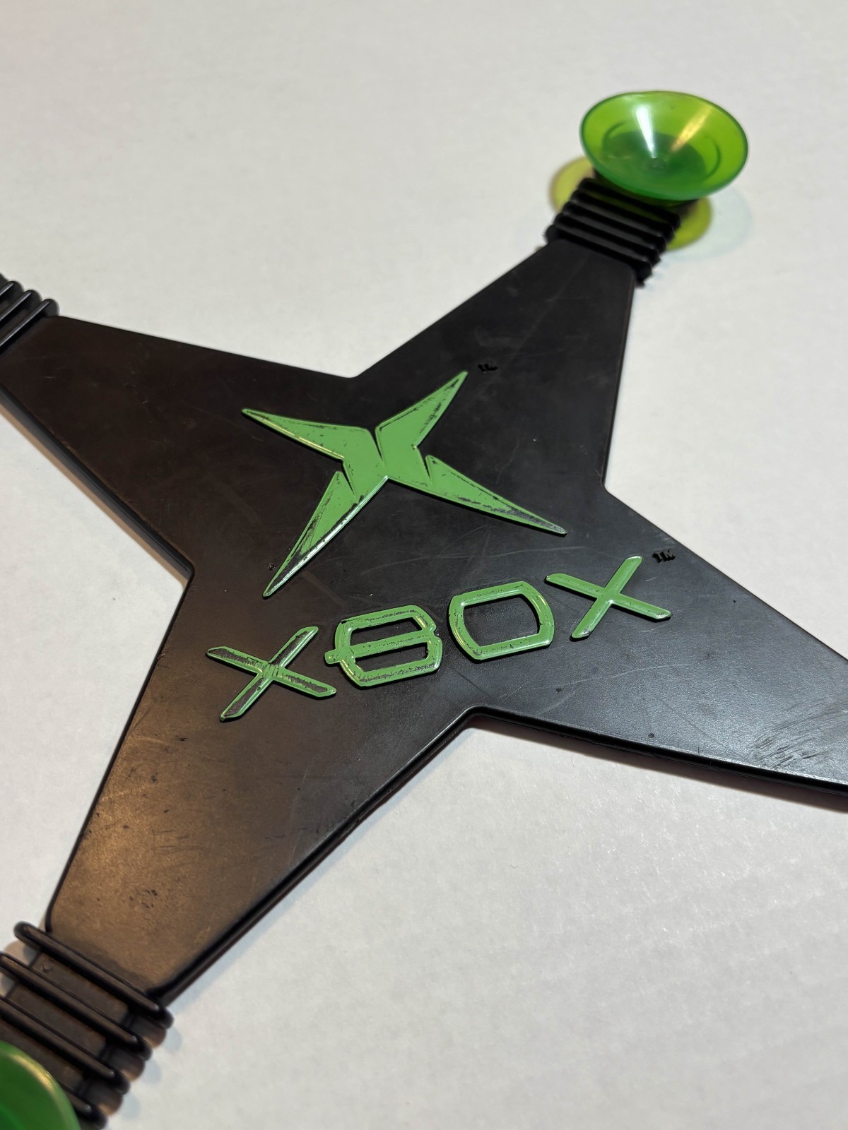 Microsoft Original Xbox Logo X Window Sign Suction Cup Store Display Promo Rare