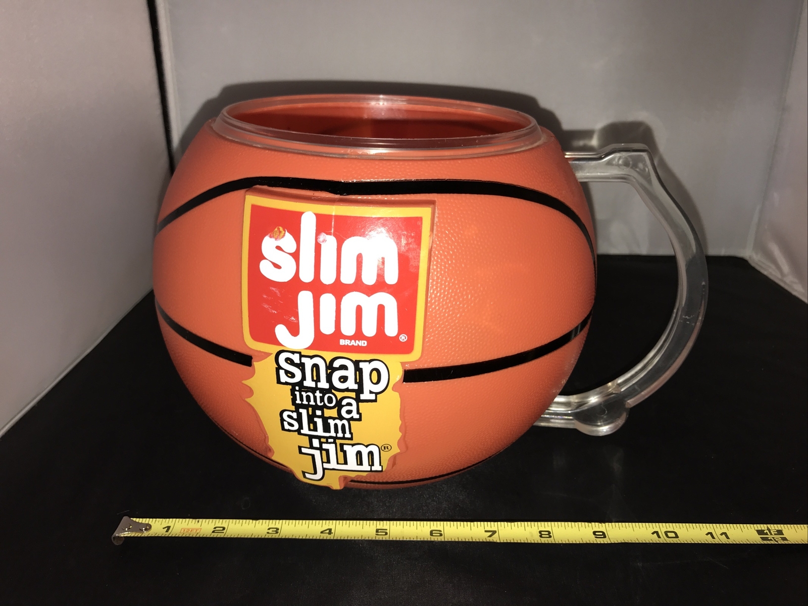 SLIM JIM PLASTIC BASKETBALL NBA Playoff Party Dip Bowl STORE DISPLAY MUG