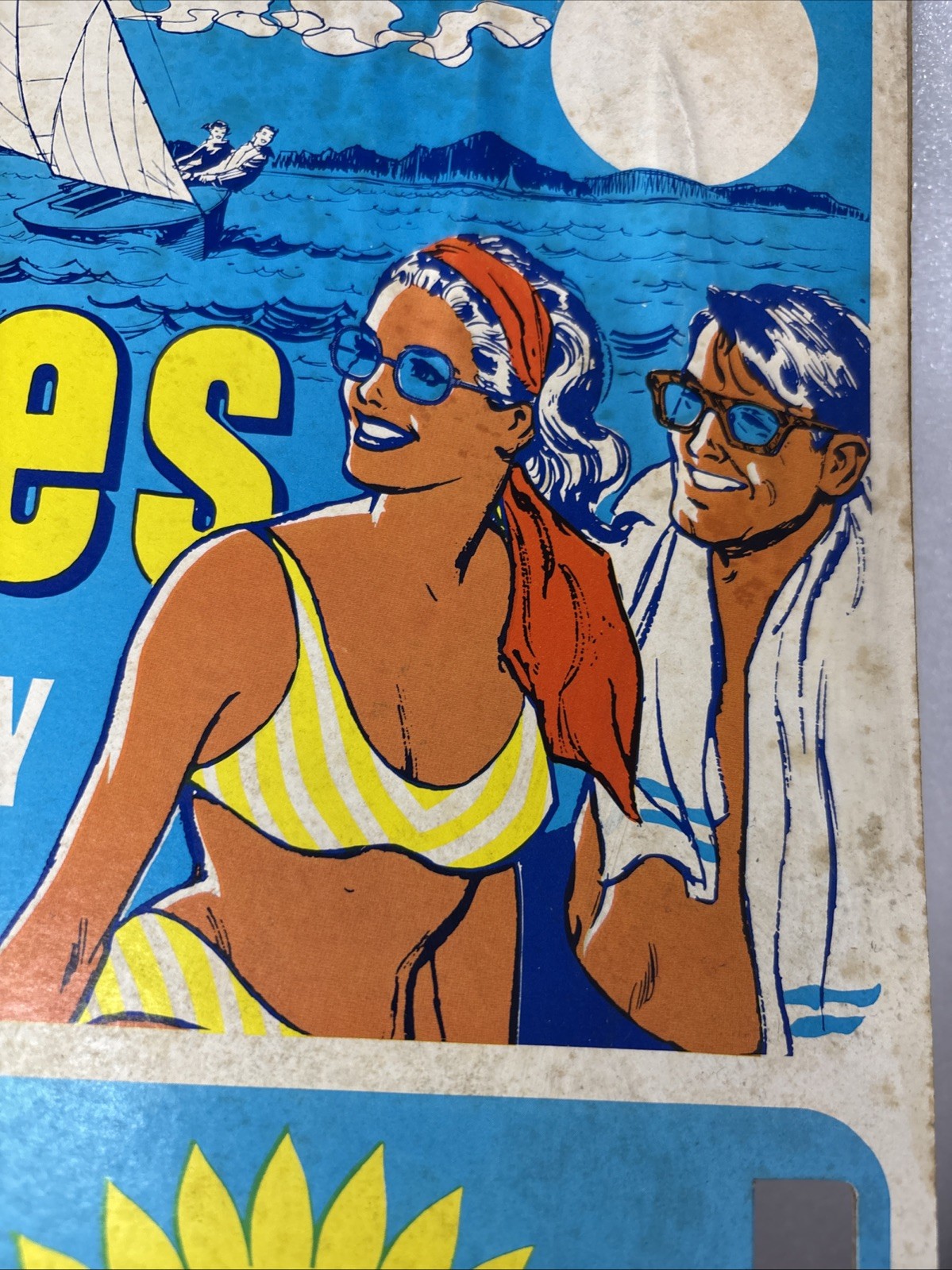 Vintage 1960s Sunglasses Anco Store Display Card