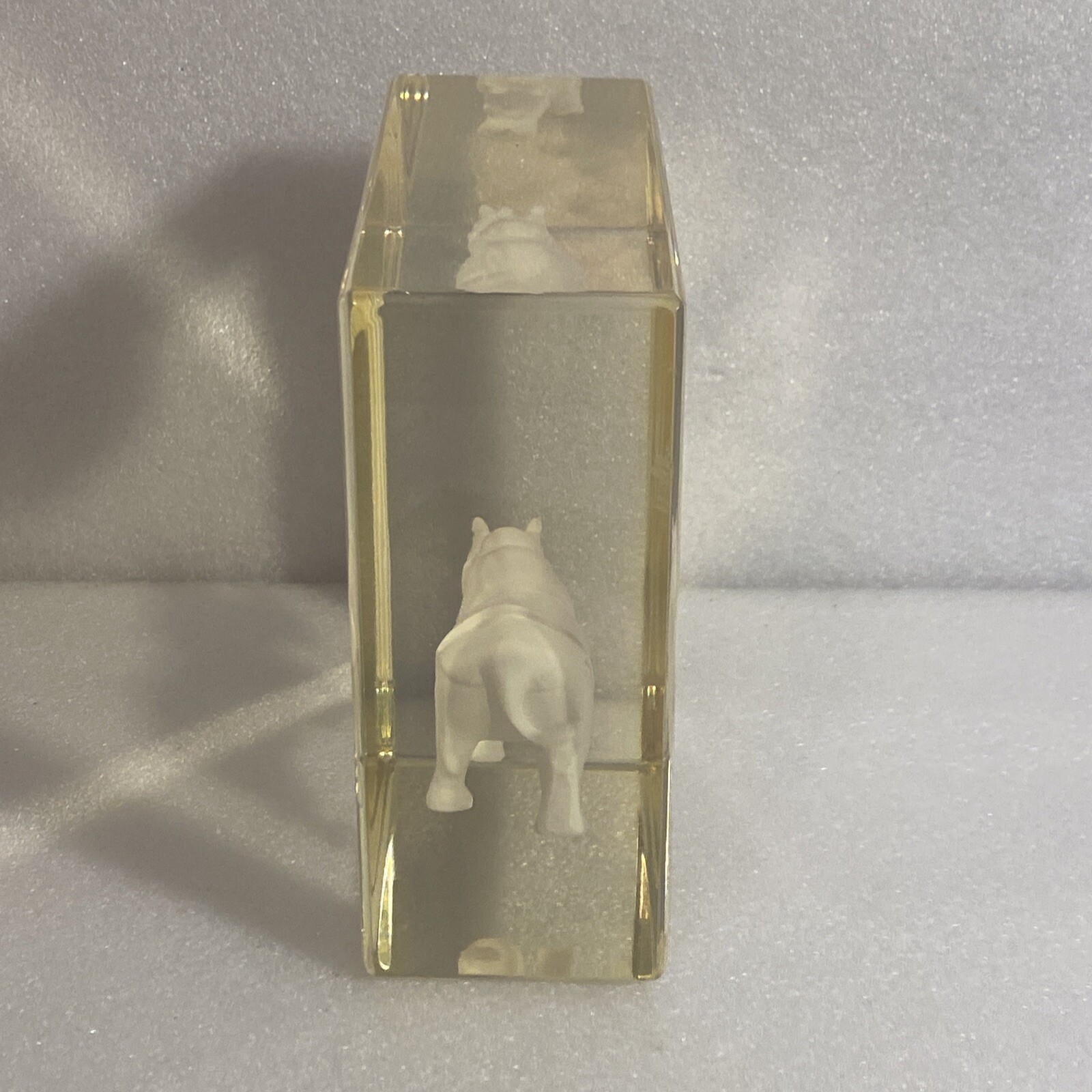 MARC ECKO UNLIMITED RHINO ADVERTISING DESK LUCITE STATUE STORE SIGN DISPLAY