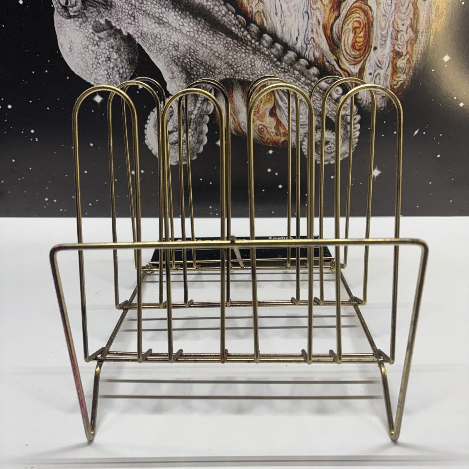 Vintage Meltonian English Shoe Cream Store Counter Display Rack Leather Polish