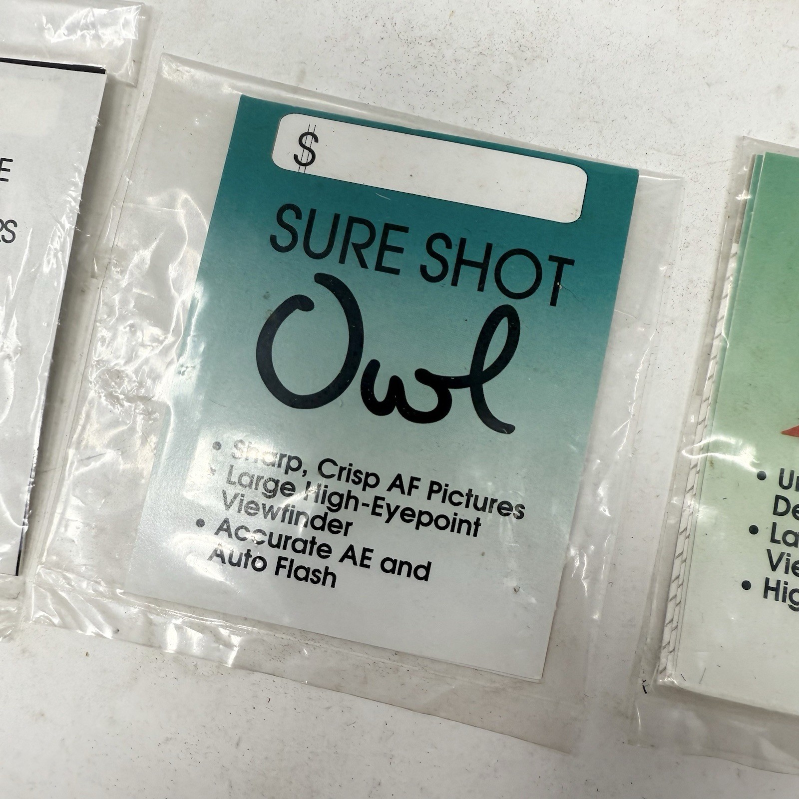 Canon Dealer Display Inserts Paper Store Advertising VTG Retail Sure Shot A1 Owl