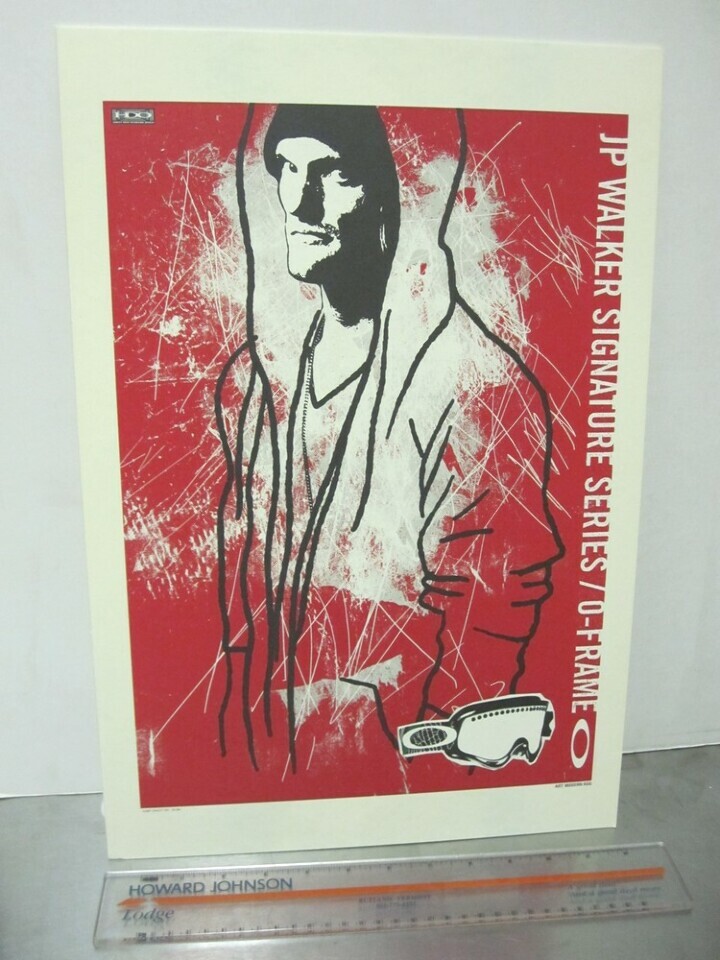 OAKLEY 2007 JP Walker Snowboard dealer counter display standee NEW old stock