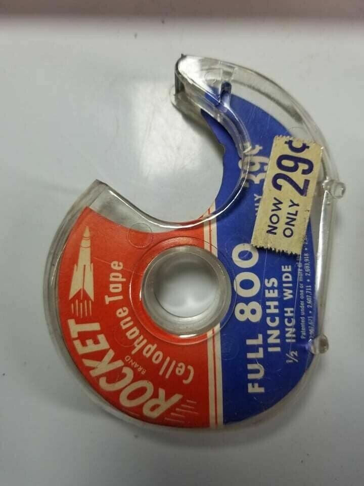 Rocket Cellophane Tape Rare Display 3 Empty dispensers General Store Movie Prop