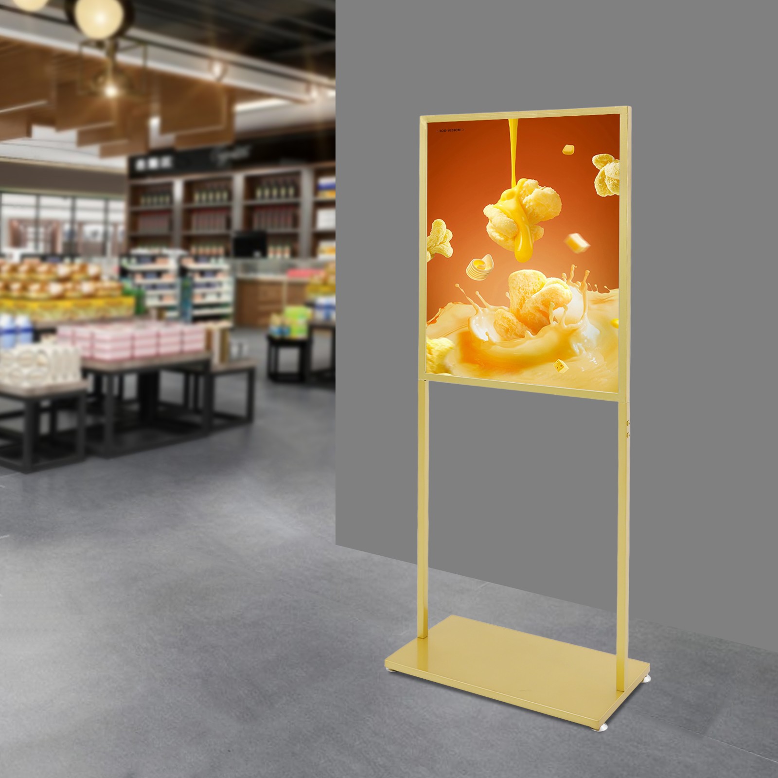 Advertising Display Stand, Poster Display Stand, Freestanding Display Stand