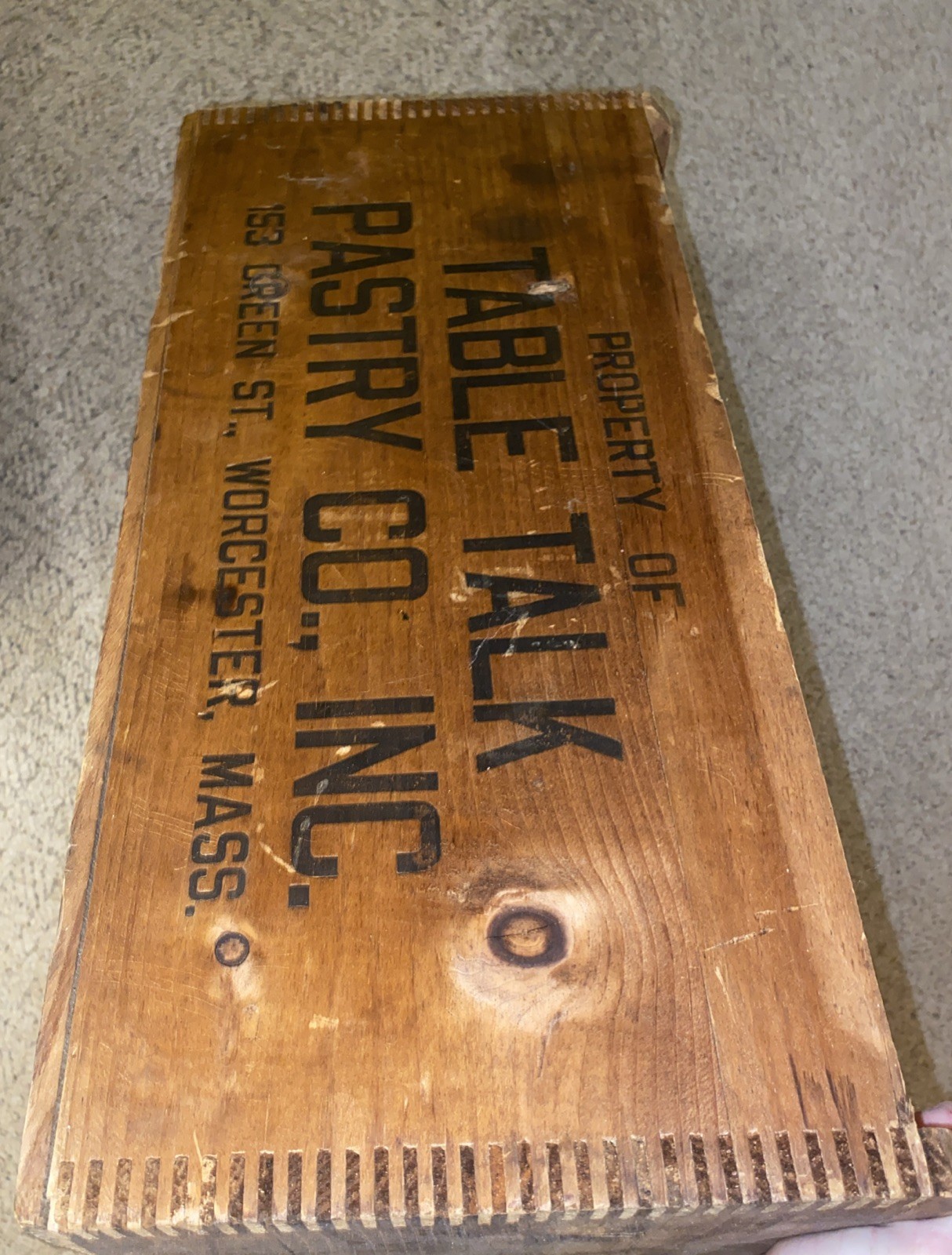 VTG Table Talk Pastry Co. Wooden/ Bakery Cooling Rack Cabinet/ Worcester MA