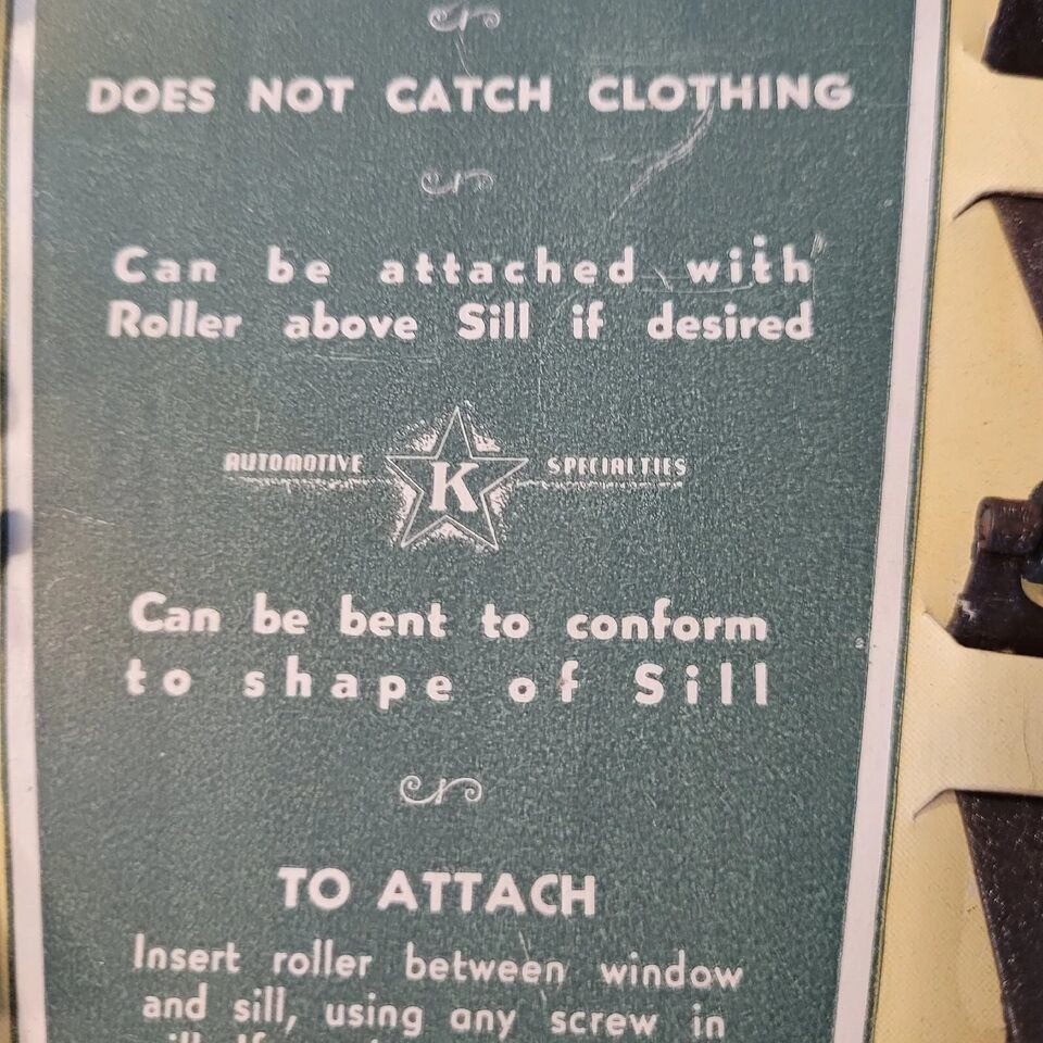Antique Nu-Way Anti Rattler Window General Store Display Vintage