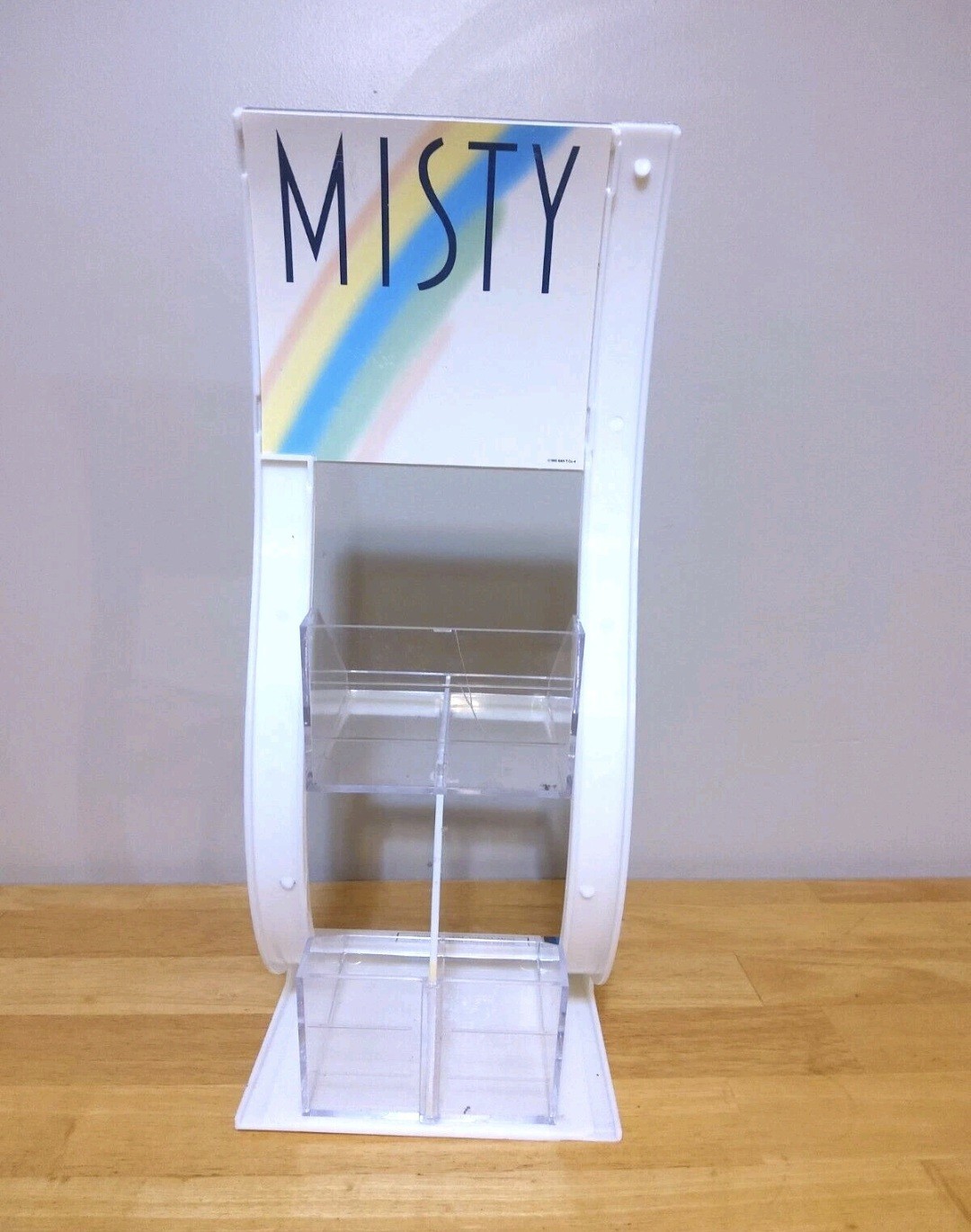 Vintage 1995 Misty Cigarettes Counter Top Liquor Store Advertisment Display Case