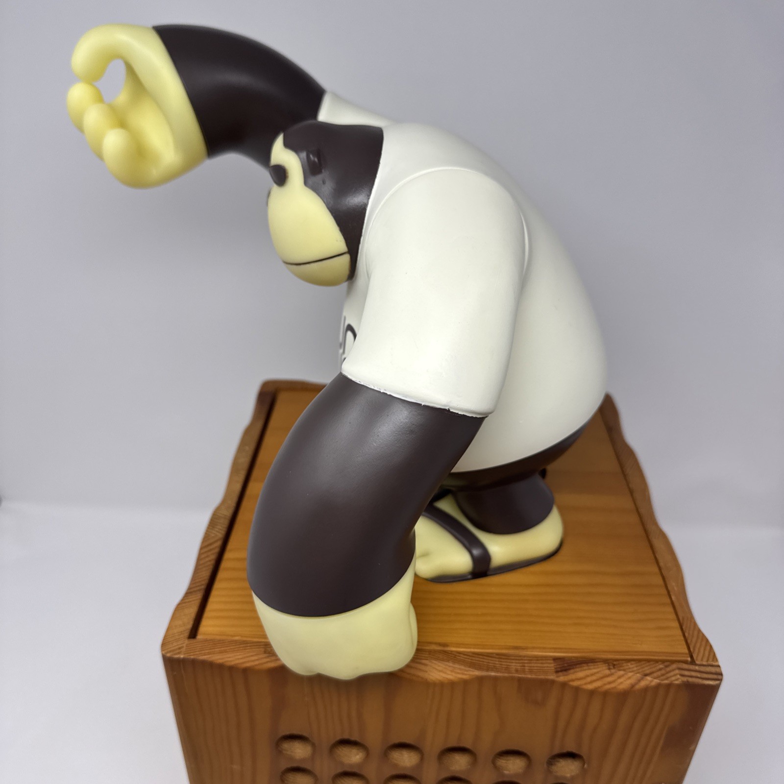 RARE Sun Bum 16″ Large Sonny Figure Wooden Lazy Susan Counter Retail Display Art