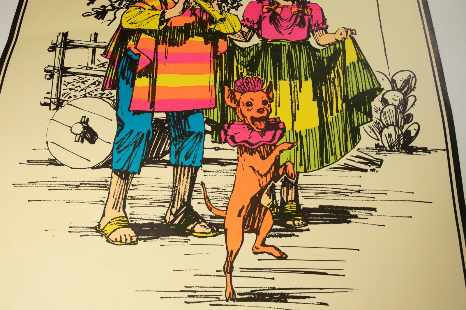 Fiesta Del Monte Advertising Poster (PSTR-11) Kids with Chihuahua 35×25
