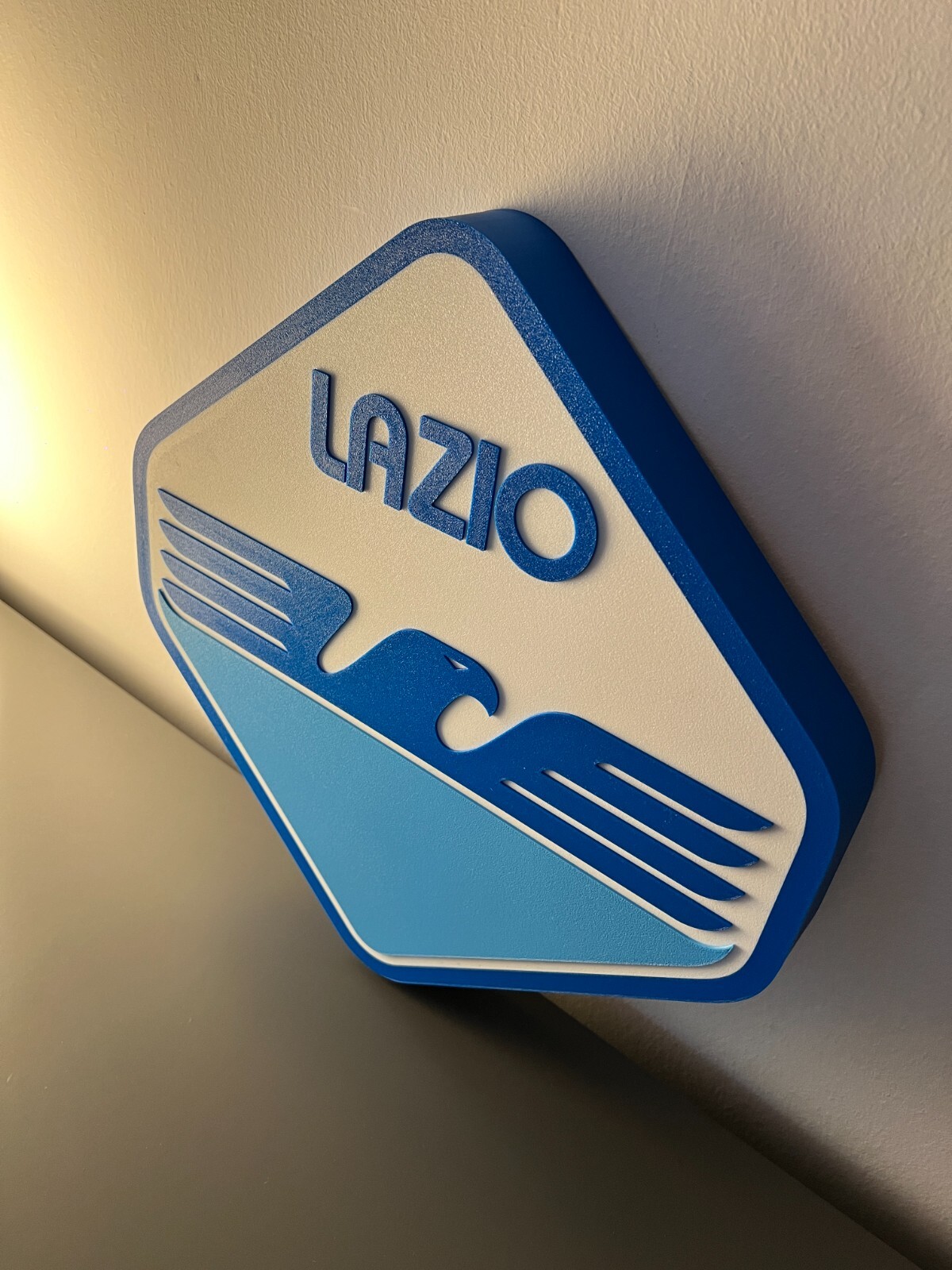 S. S. Lazio football light sign plate lighted sign logo Rome series A