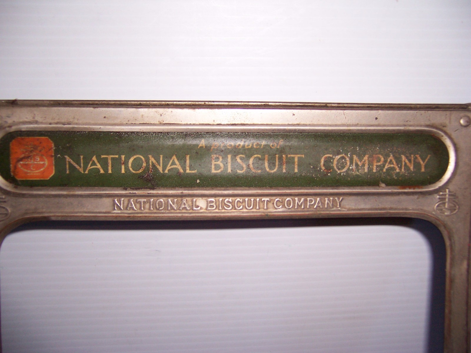 Vintage National Biscuit Company Advertising Store Counter Display Bin Door