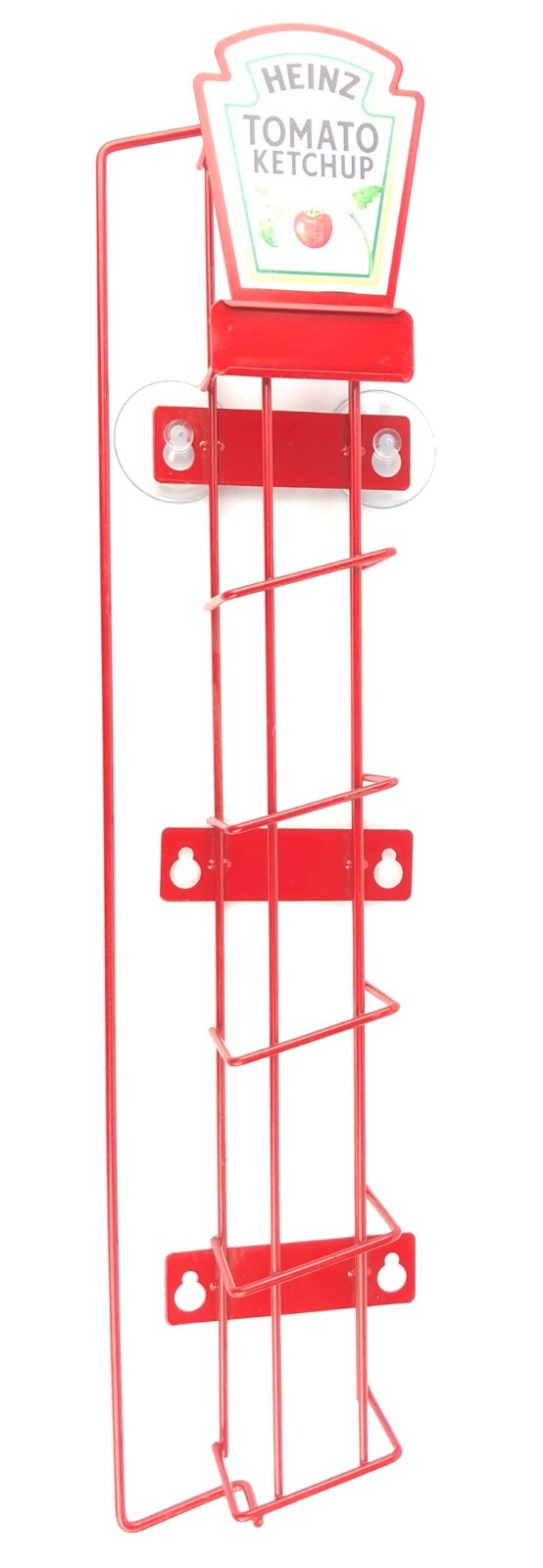 Heinz Ketchup & Mustard Store Display Metal Racks Bright Yellow & Red
