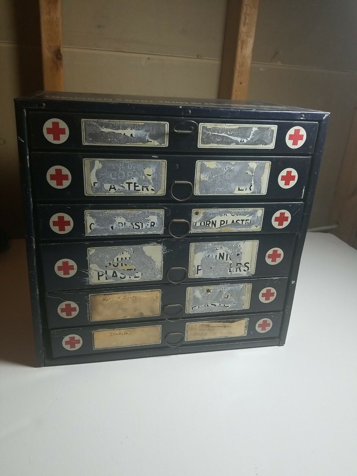 VTG Johnson & Johnson RUBAD Corn & Bunion Plasters – Metal Druggist Display