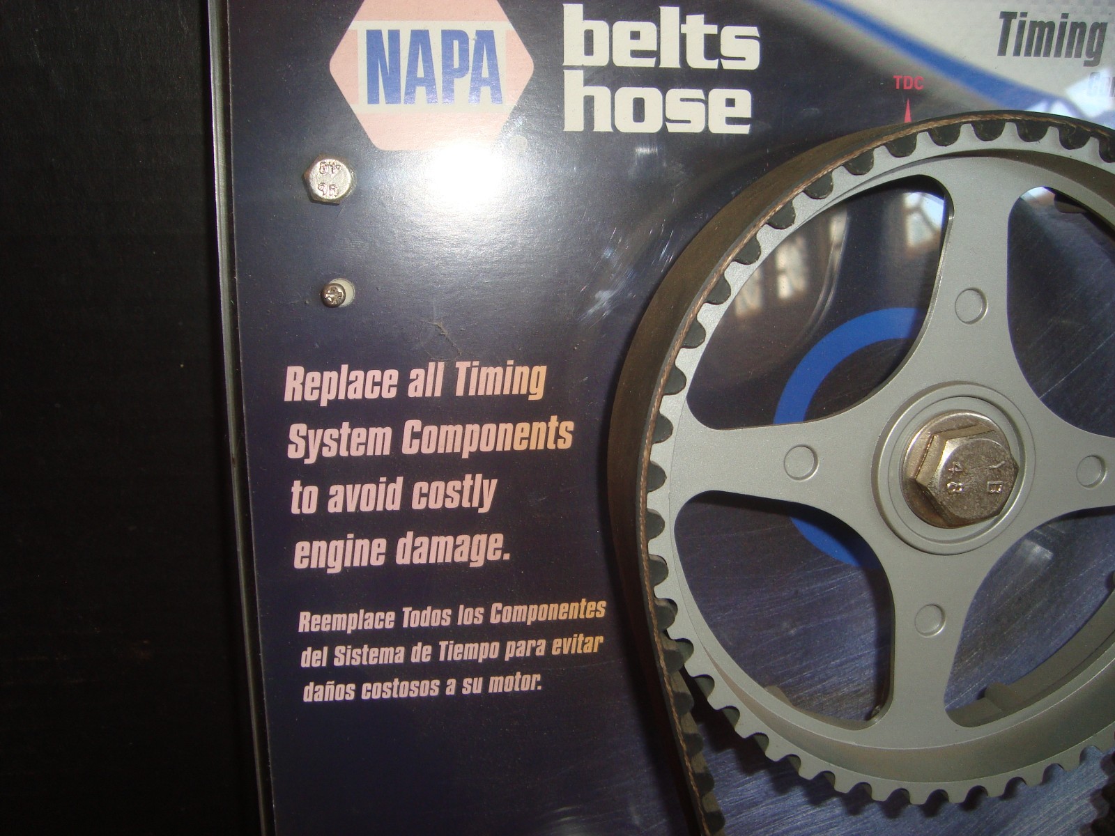 Interactive NAPA Auto Timing Component System Display Gas Oil Advertising Sign