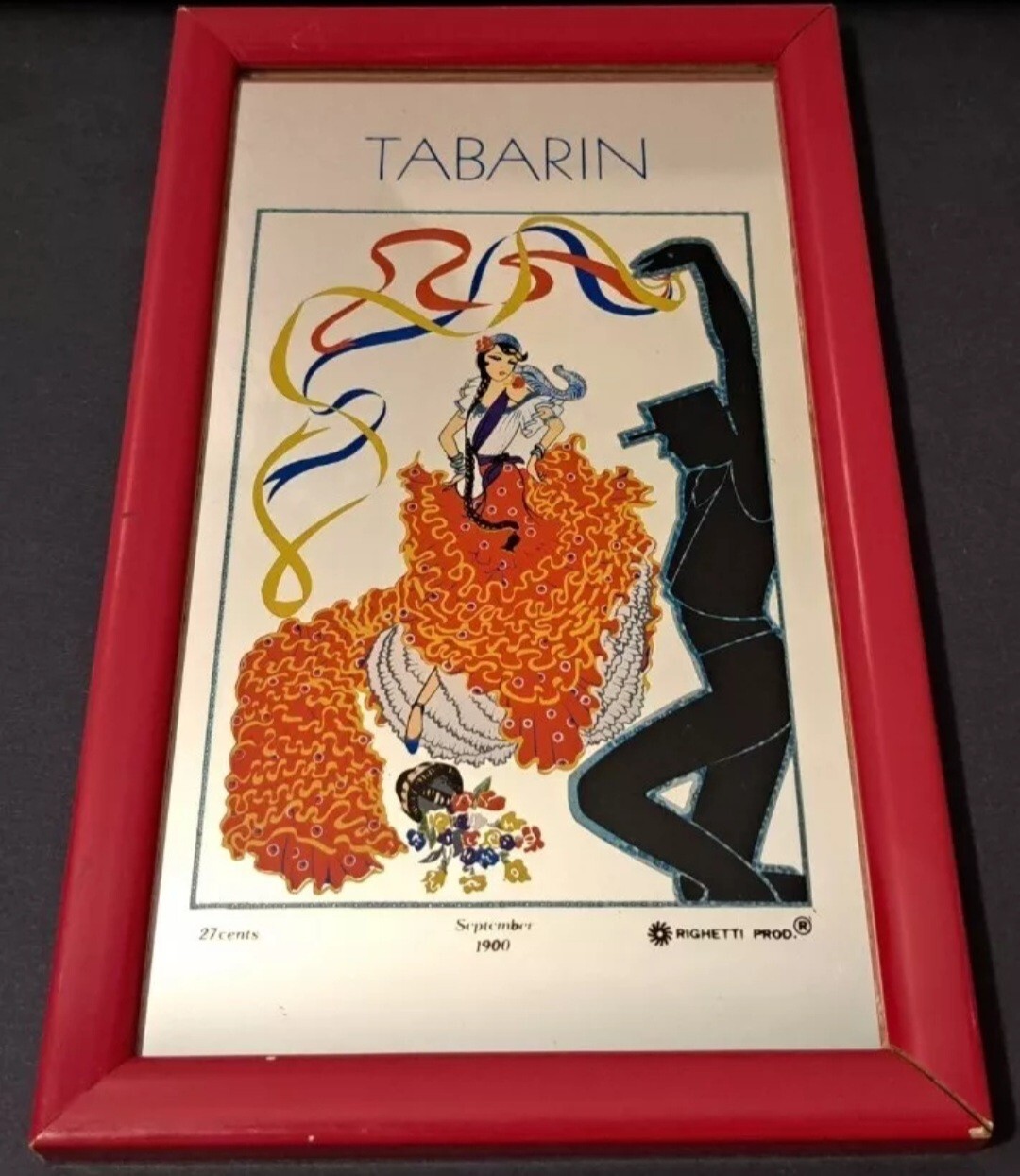 MIRROR FRAME-TABARIN FLAMENCO THEATER-VINTAGE-RIGHETTI DESIGN