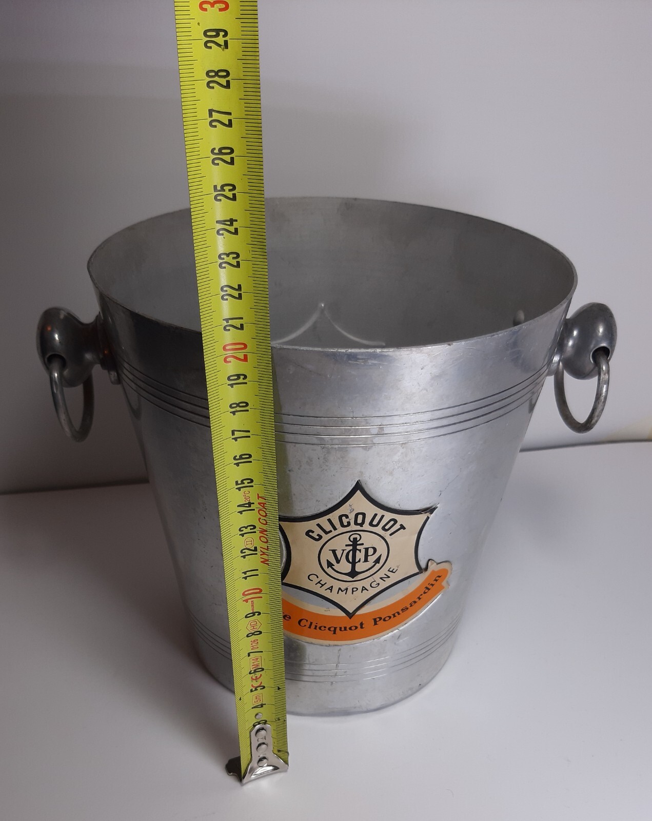 Champagne Ice Bucket VCP WIDOW CLICQUOT PONSARDIN France Faucogney ’60B