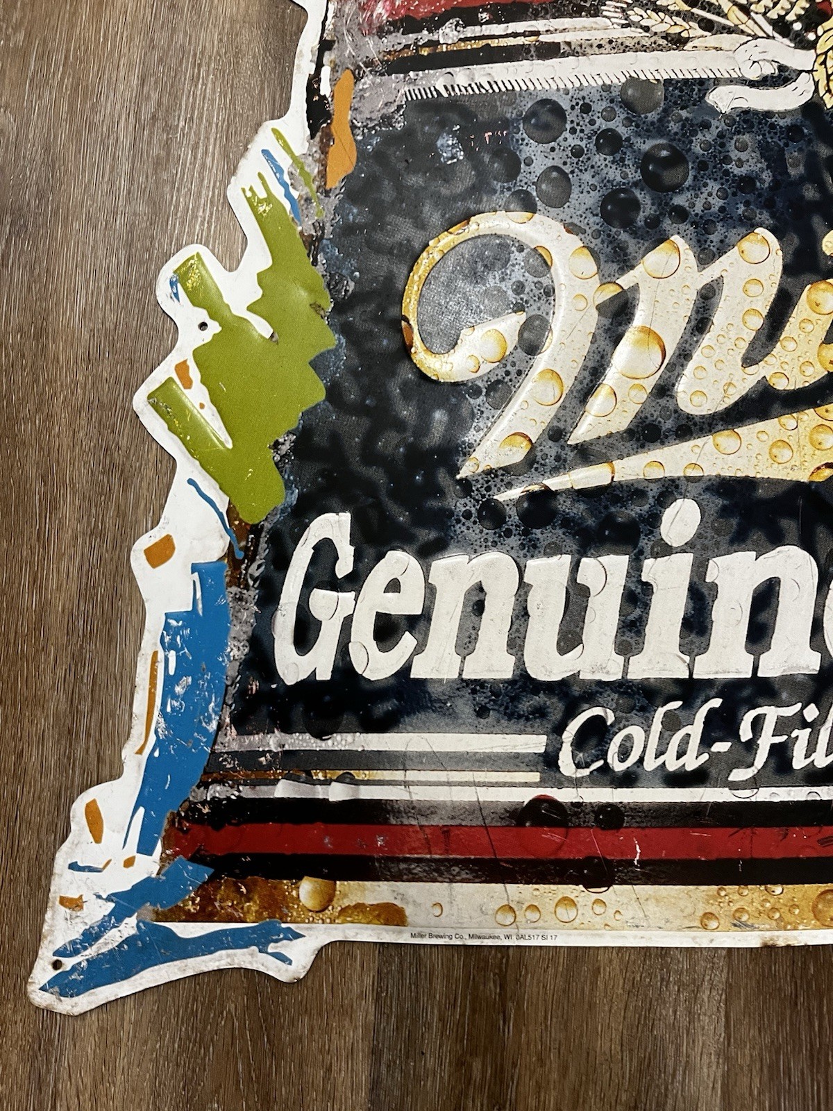 Miller Genuine Draft Rock Beer Sign Jimmy Page Plant Bar Advertising MGD 1995