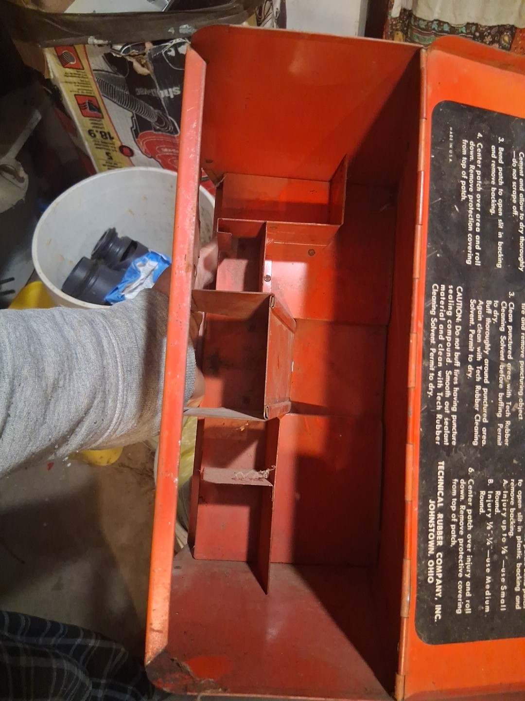 Vtg Tech – 2 – Way Tire Tube Repair Countertop Store Display Cabinet Dispenser