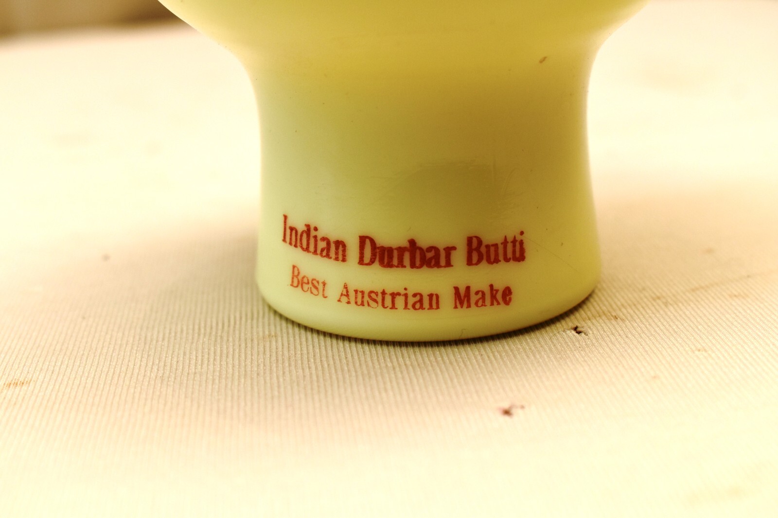 Art Deco Green Austrian Glass Indian Durbar Butti Advertising Holder Match Vas”R