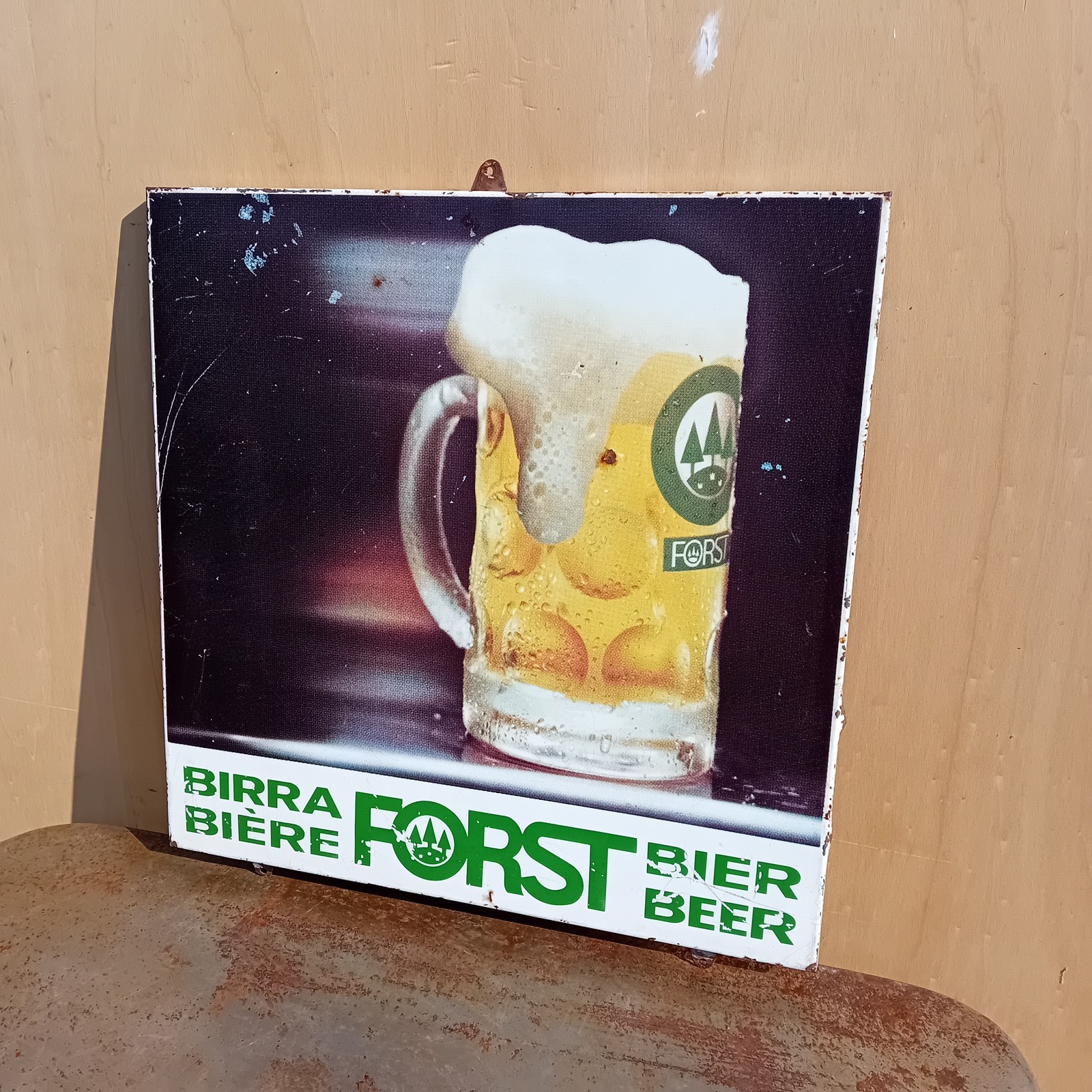 Forst Beer Screen Printed Table Sign