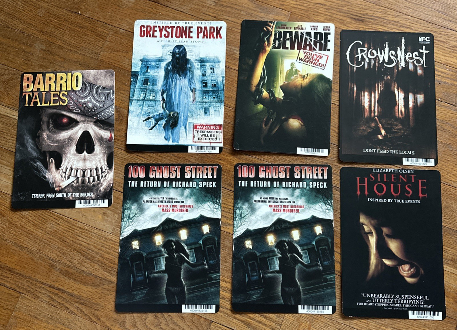 31 Vintage HORROR Video Rental Backer Cards 5 x 8 Mini Movie Posters – NO Movies
