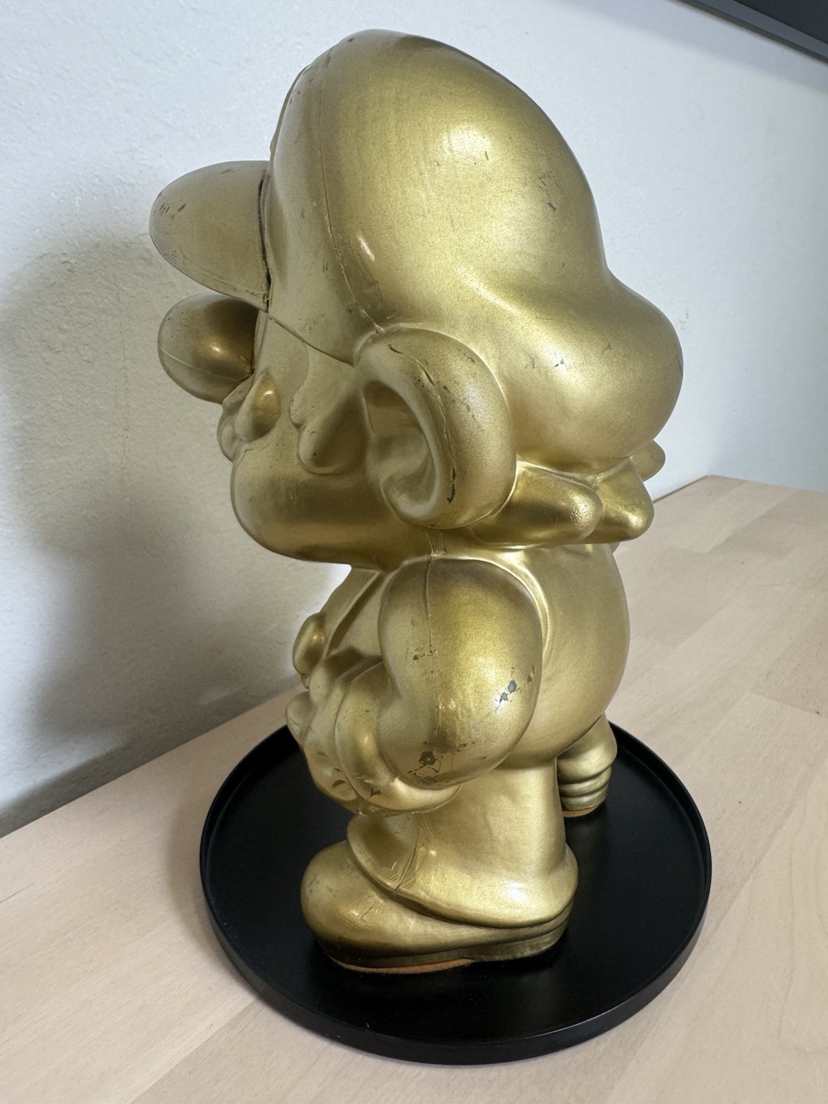 Vintage 1990s Nintendo Store Display Sign + Gold Mario Super Famicom [READ]