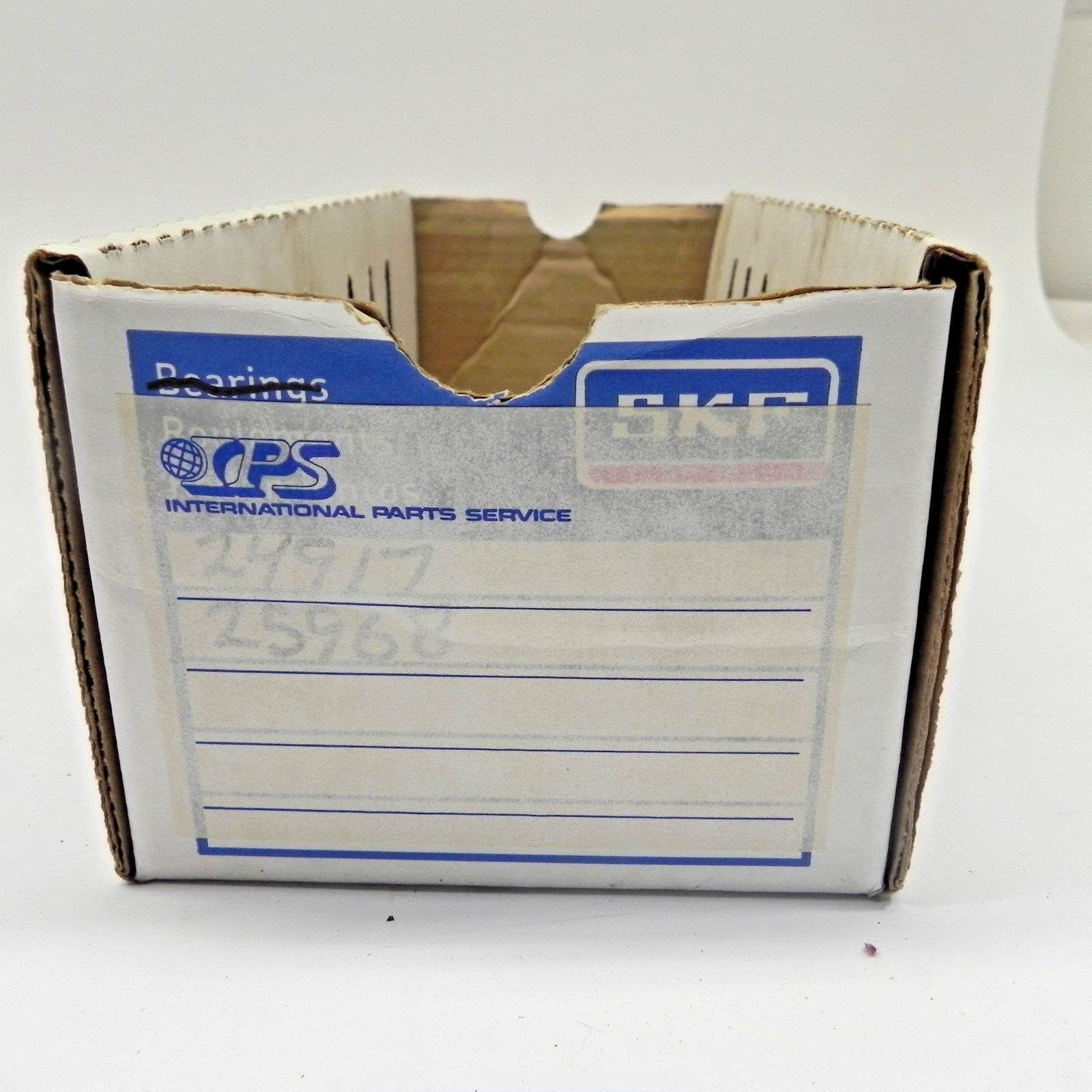 SKF SEALS & BEARINGS SERVICE STATION COMPONENTS CARDBOARD BOX EMPTY DISPLAY USED