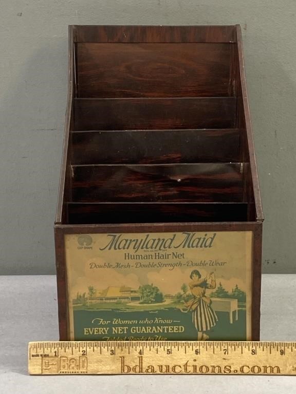 C. 1900’s Maryland Maid Wood Advertising Lady Golfer Golf Store Display