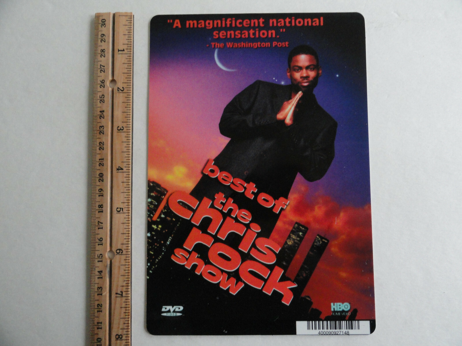 BEST OF THE CHRIS ROCK SHOW – BLOCKBUSTER VIDEO BACKER CARD 5″X8″