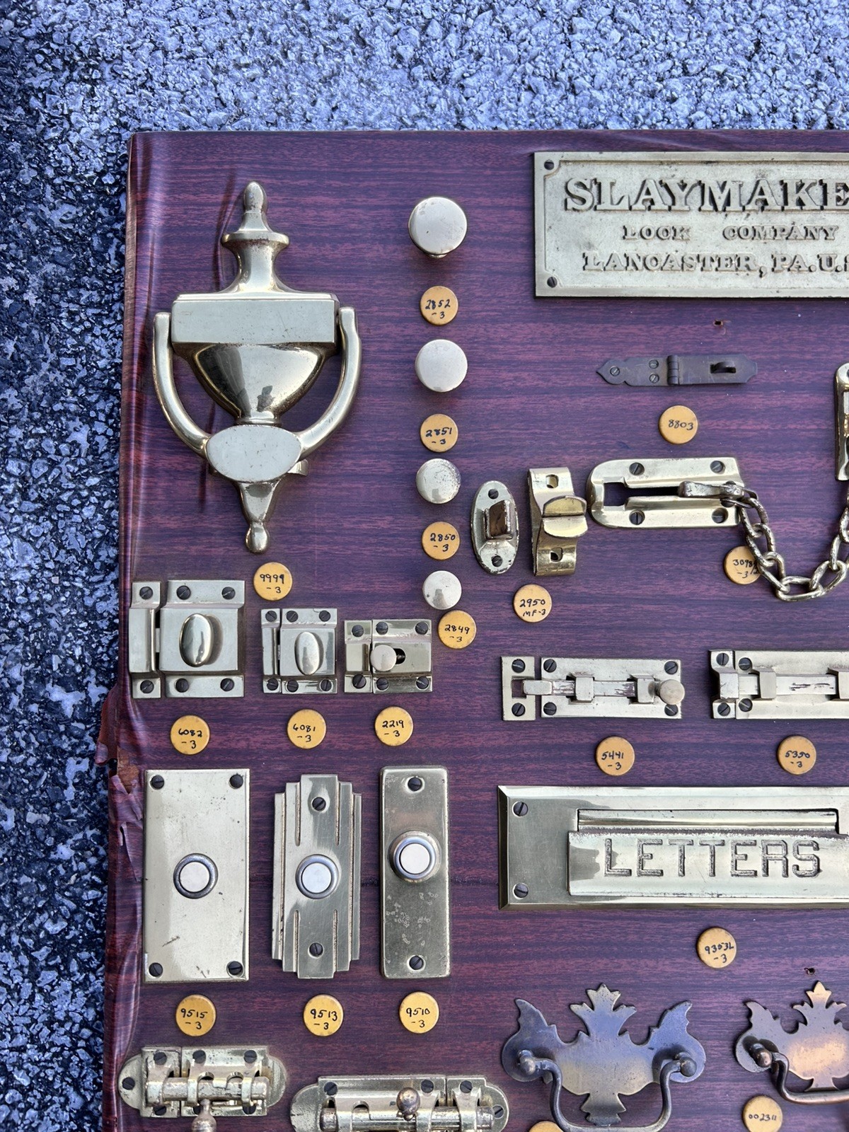 Antique VTG 1930s 40s Slaymaker Lancaster PA Hardware Store Display Sign Sample