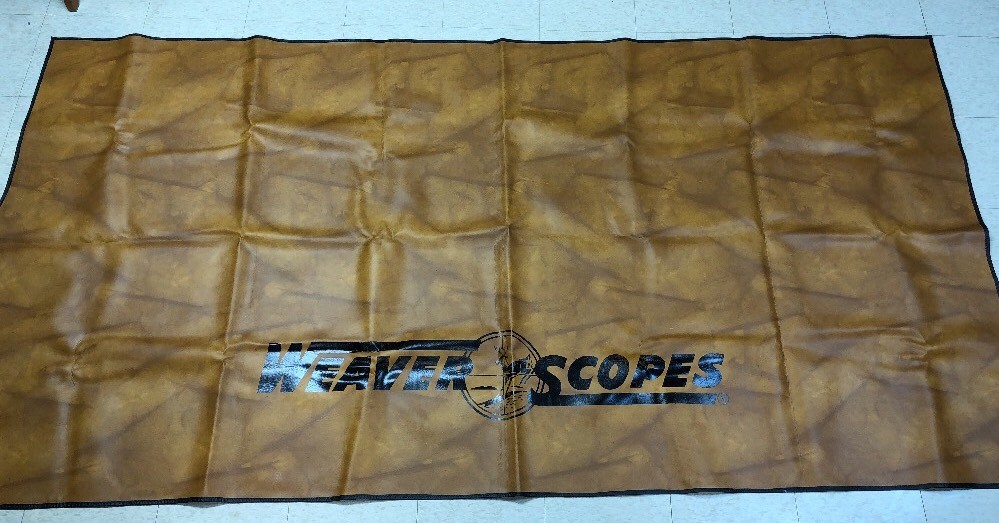 Weaver Scopes Dealer point of sale Counter Display / Banner HUGE! 106” x 54” vtg