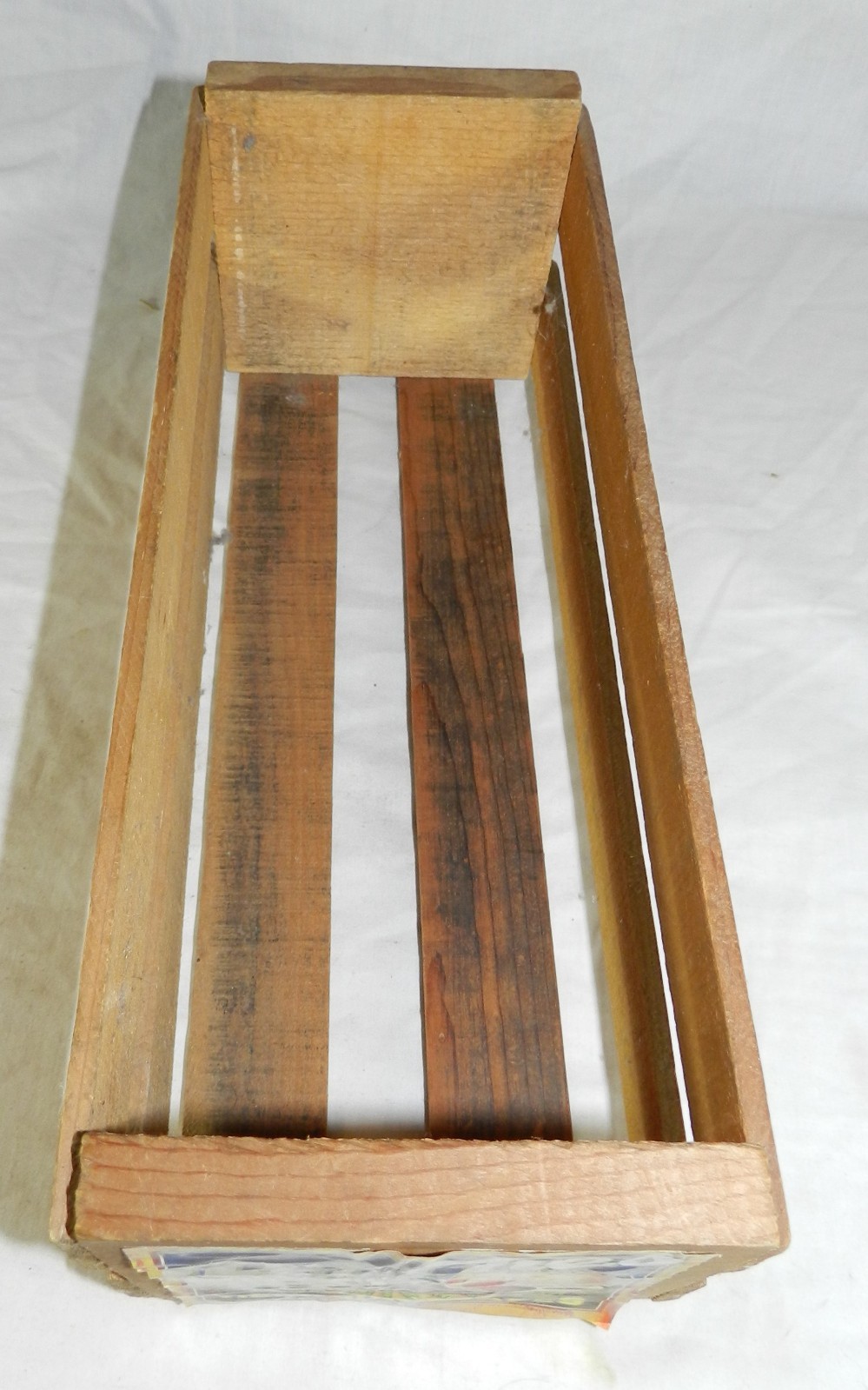 Vintage Peaches Records & Tapes Wood Crate for Cassette or 8-Track tapes